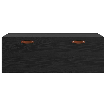 Wandschrank Schwarze Eiche 100 x 36.5 x 35 cm Holzwerkstoff