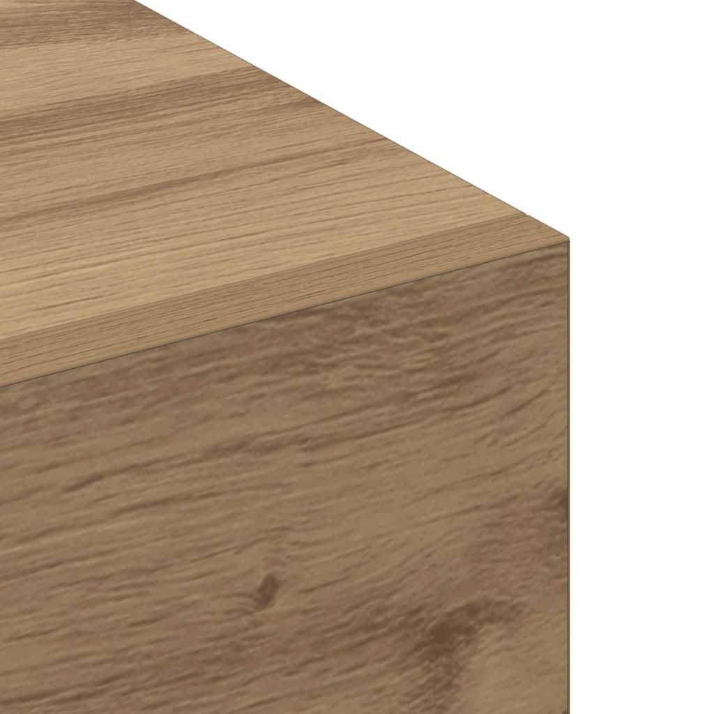 Wandschrank Eiche handwerklich 100 x 36.5 x 35 cm Holzwerkstoff
