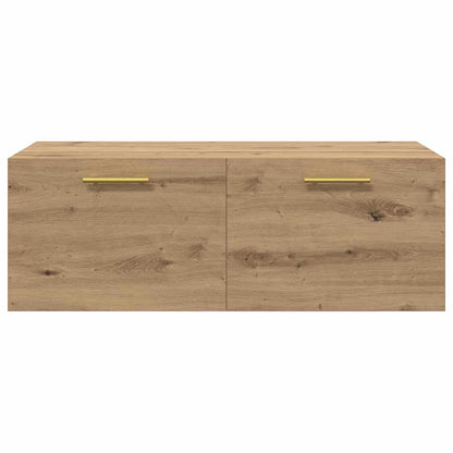 Wandschrank Eiche handwerklich 100 x 36.5 x 35 cm Holzwerkstoff