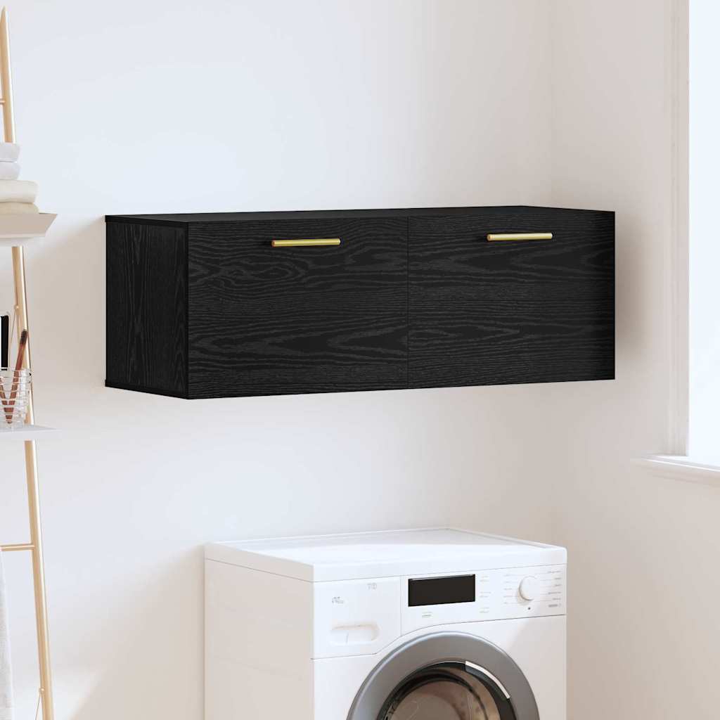 Wandschrank Schwarze Eiche 100 x 36.5 x 35 cm Holzwerkstoff