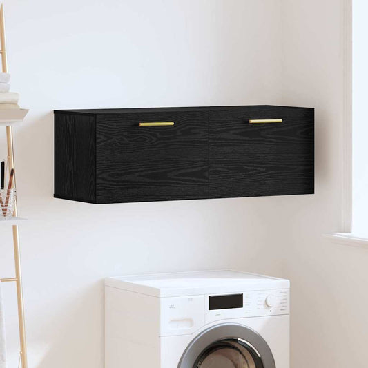 Wandschrank Schwarze Eiche 100 x 36.5 x 35 cm Holzwerkstoff