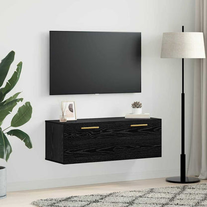 Wandschrank Schwarze Eiche 100 x 36.5 x 35 cm Holzwerkstoff