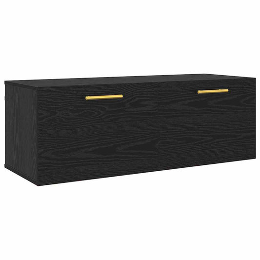 Wandschrank Schwarze Eiche 100 x 36.5 x 35 cm Holzwerkstoff