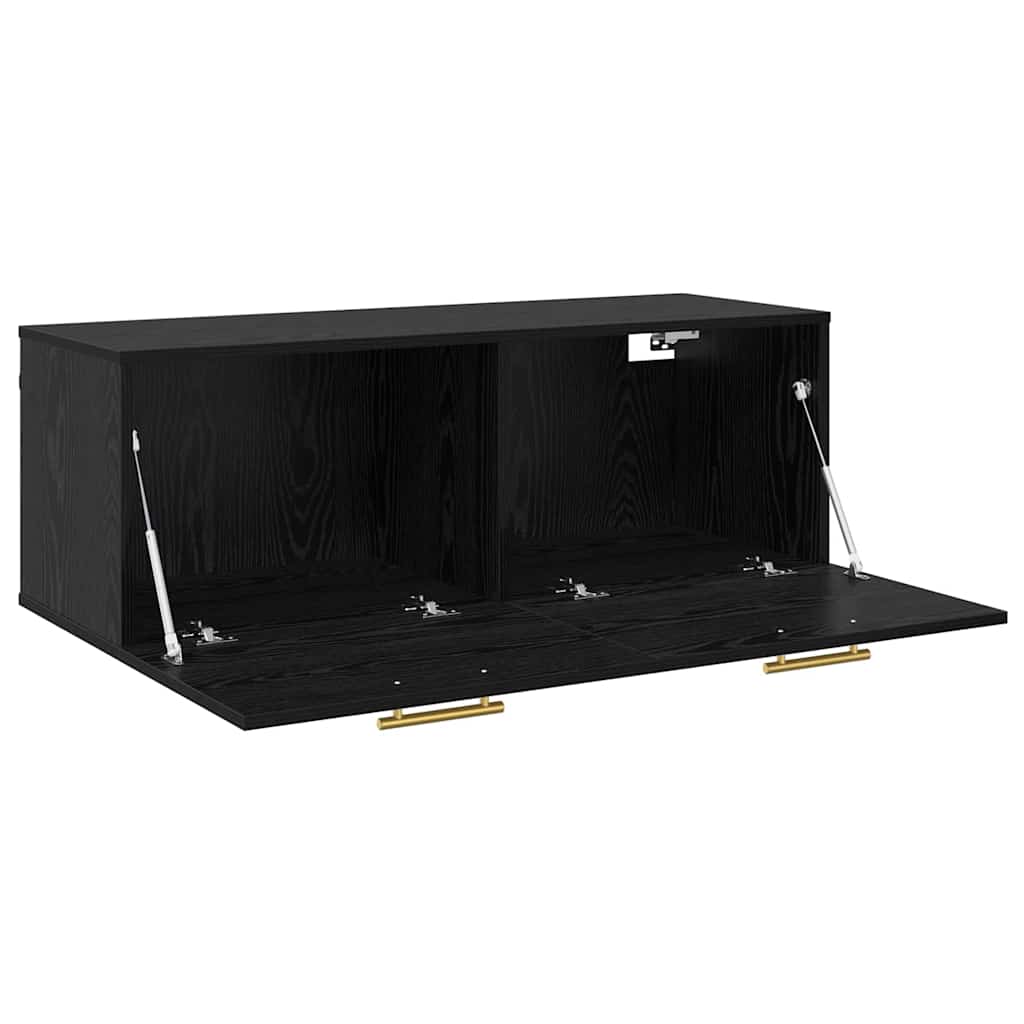 Wandschrank Schwarze Eiche 100 x 36.5 x 35 cm Holzwerkstoff