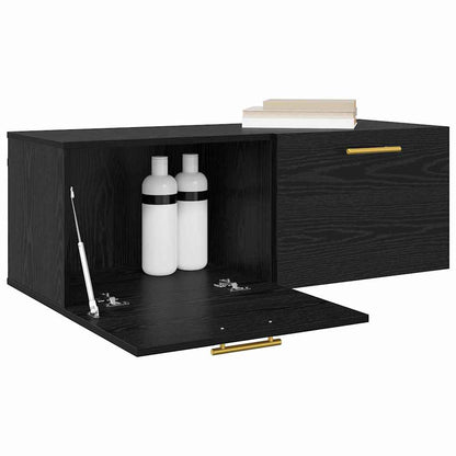 Wandschrank Schwarze Eiche 100 x 36.5 x 35 cm Holzwerkstoff