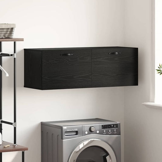 Wandschrank Schwarze Eiche 100 x 36.5 x 35 cm Holzwerkstoff
