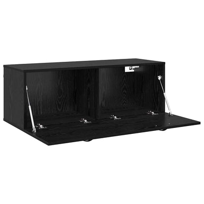 Wandschrank Schwarze Eiche 100 x 36.5 x 35 cm Holzwerkstoff