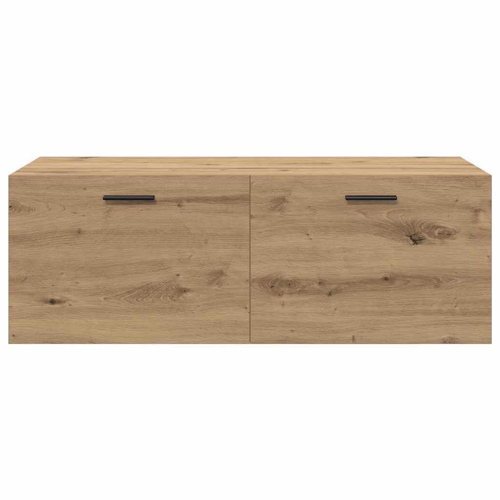 Wandschrank Eiche handwerklich 100 x 36.5 x 35 cm Holzwerkstoff