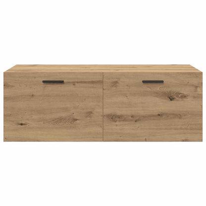 Wandschrank Eiche handwerklich 100 x 36.5 x 35 cm Holzwerkstoff