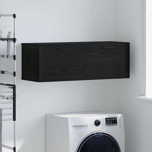 Wandschrank Schwarze Eiche 100 x 36.5 x 35 cm Holzwerkstoff