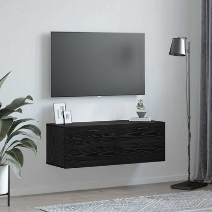 Wandschrank Schwarze Eiche 100 x 36.5 x 35 cm Holzwerkstoff