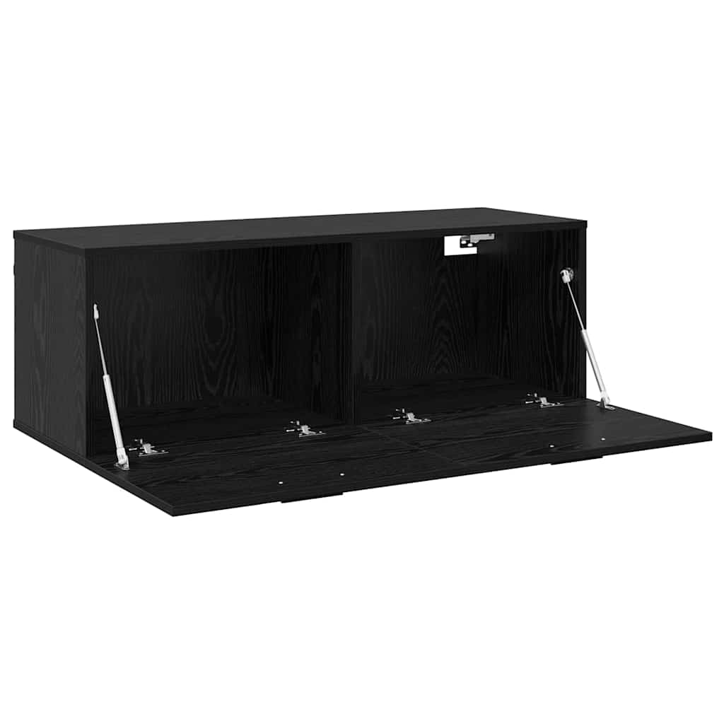 Wandschrank Schwarze Eiche 100 x 36.5 x 35 cm Holzwerkstoff