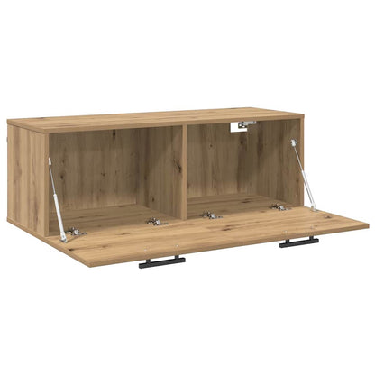 Wandschrank Eiche handwerklich 100 x 36.5 x 35 cm Holzwerkstoff