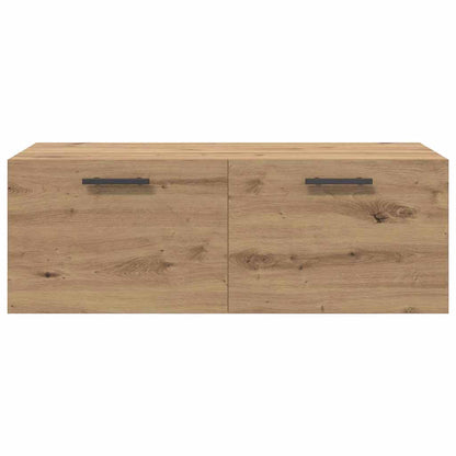 Wandschrank Eiche handwerklich 100 x 36.5 x 35 cm Holzwerkstoff