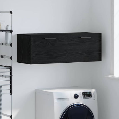 Wandschrank Schwarze Eiche 100 x 36.5 x 35 cm Holzwerkstoff
