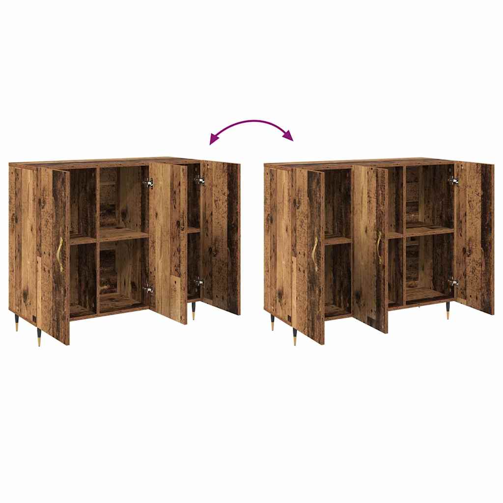 Sideboard Braun 90 x 34 x 80 cm Holzwerkstoff