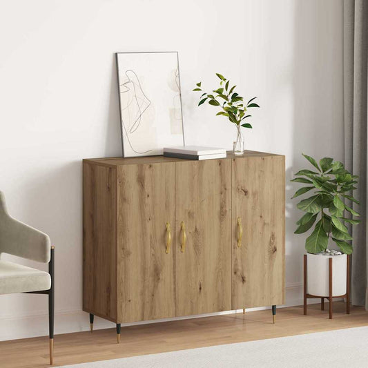 Sideboard Braun 90 x 34 x 80 cm Holzwerkstoff