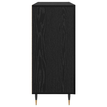 Sideboard Schwarz 90 x 34 x 80 cm Holzwerkstoff