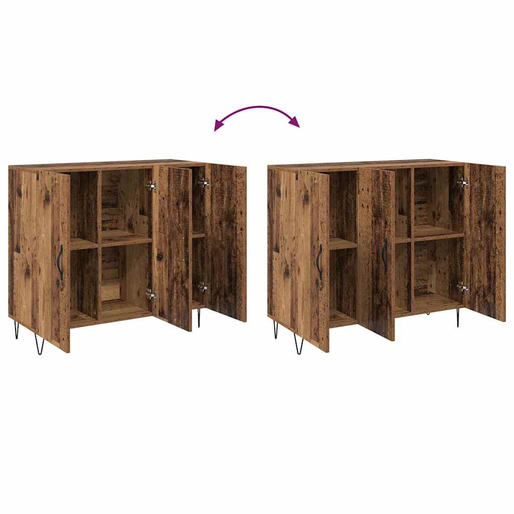 Sideboard Altholz 90 x 34 x 80 cm Holzwerkstoff