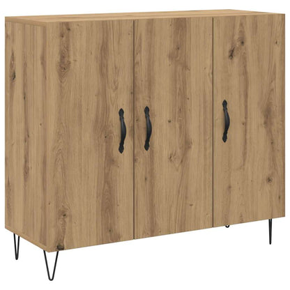 Sideboard Eiche handwerklich 90 x 34 x 80 cm Holzwerkstoff