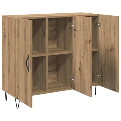 Sideboard Eiche handwerklich 90 x 34 x 80 cm Holzwerkstoff