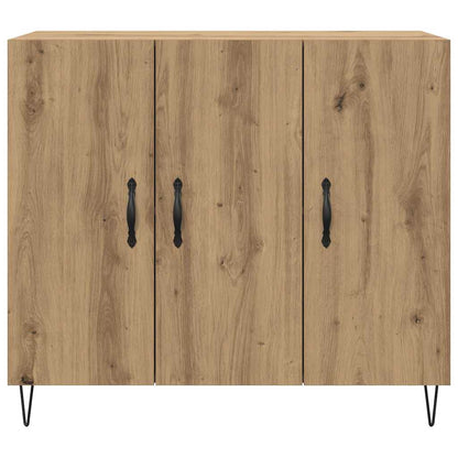 Sideboard Eiche handwerklich 90 x 34 x 80 cm Holzwerkstoff
