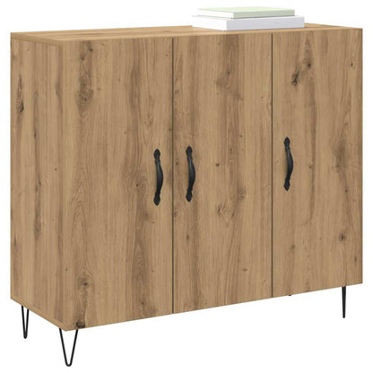 Sideboard Eiche handwerklich 90 x 34 x 80 cm Holzwerkstoff
