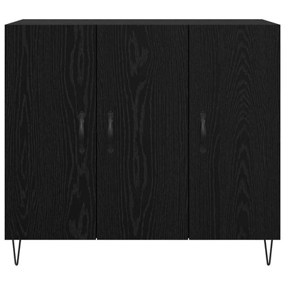 Sideboard Schwarze Eiche 90 x 34 x 80 cm Holzwerkstoff