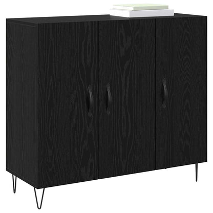 Sideboard Schwarze Eiche 90 x 34 x 80 cm Holzwerkstoff