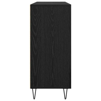 Sideboard Schwarze Eiche 90 x 34 x 80 cm Holzwerkstoff