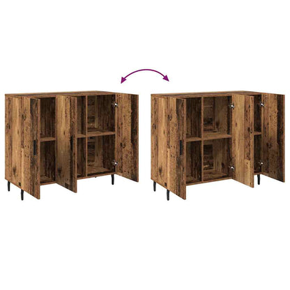 Sideboard Braun 90 x 34 x 80 cm Holzwerkstoff