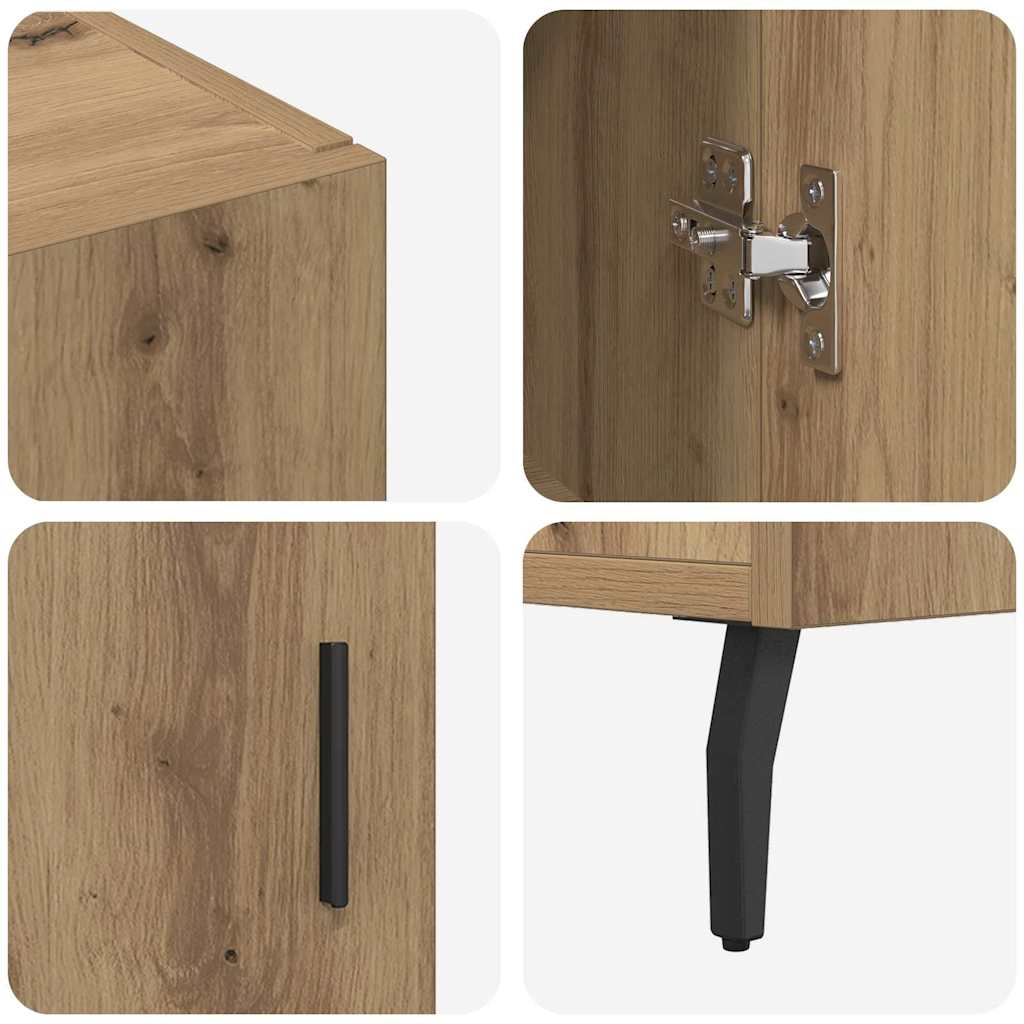 Sideboard Braun 90 x 34 x 80 cm Holzwerkstoff