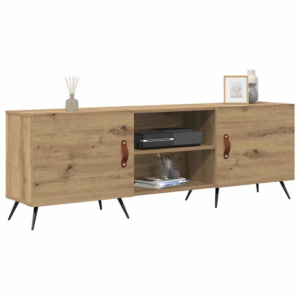 TV-Schränk Eiche handwerklich 150 x 30 x 50 cm Holzwerkstoff