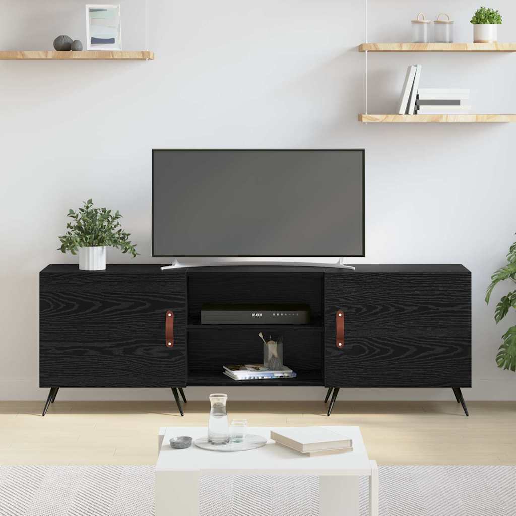 TV-Schränk Schwarze Eiche 150 x 30 x 50 cm Holzwerkstoff