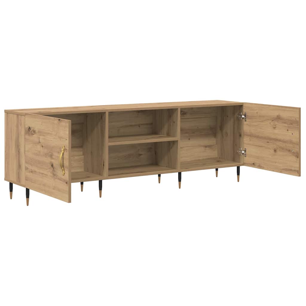 TV-Schränk Eiche handwerklich 150 x 30 x 50 cm Holzwerkstoff