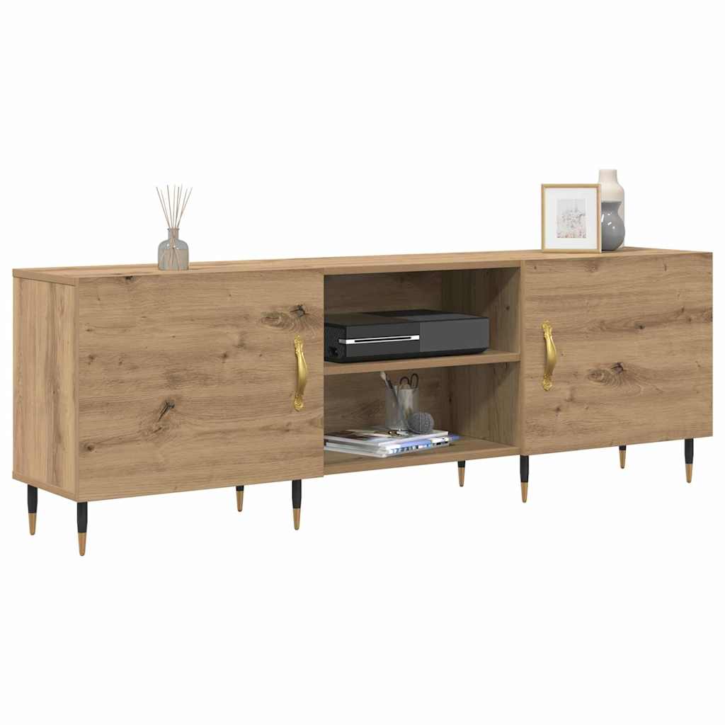 TV-Schränk Eiche handwerklich 150 x 30 x 50 cm Holzwerkstoff