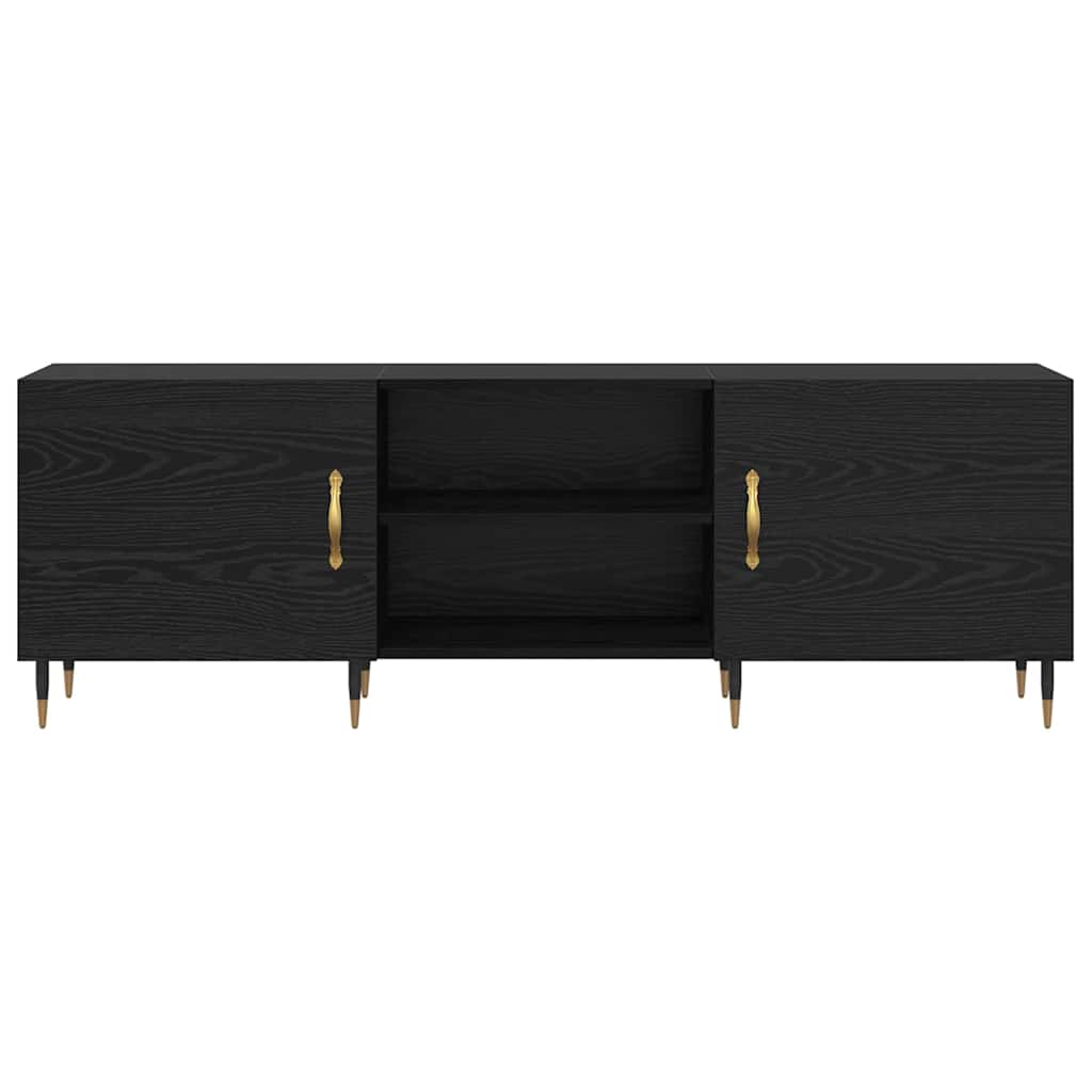 TV-Schränk Schwarze Eiche 150 x 30 x 50 cm Holzwerkstoff
