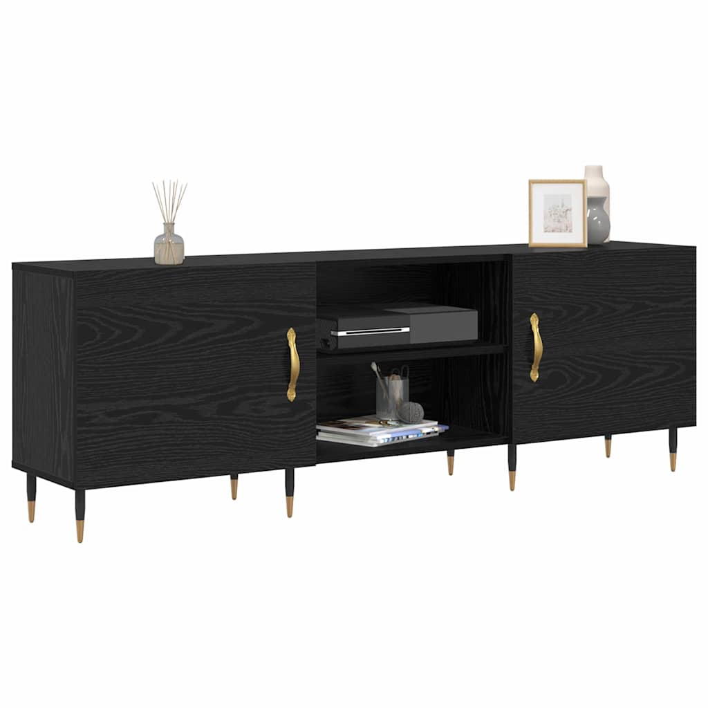 TV-Schränk Schwarze Eiche 150 x 30 x 50 cm Holzwerkstoff