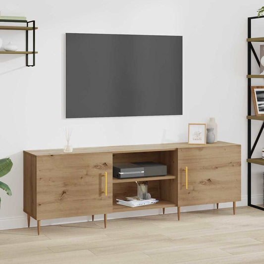 TV-Schränk Eiche handwerklich 150 x 30 x 50 cm Holzwerkstoff