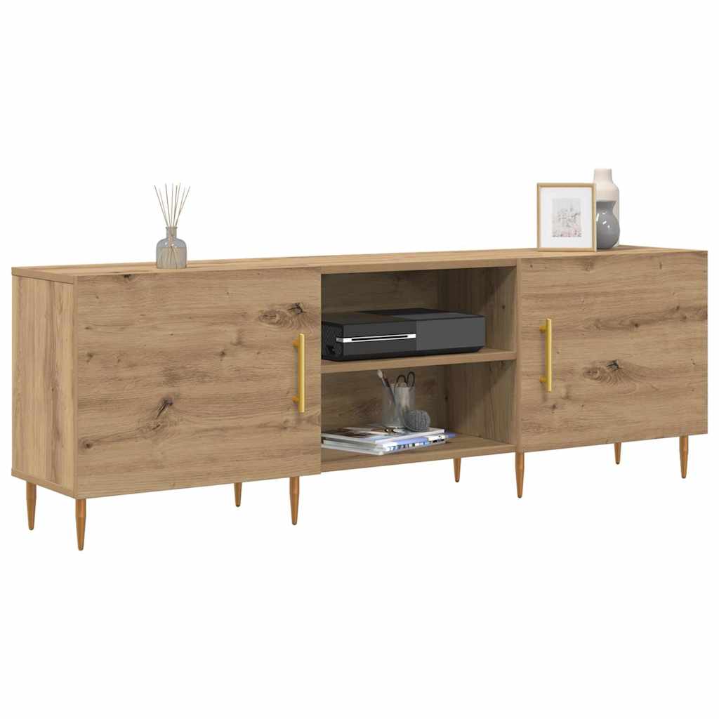 TV-Schränk Eiche handwerklich 150 x 30 x 50 cm Holzwerkstoff