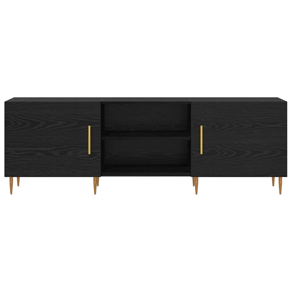 TV-Schränk Schwarze Eiche 150 x 30 x 50 cm Holzwerkstoff