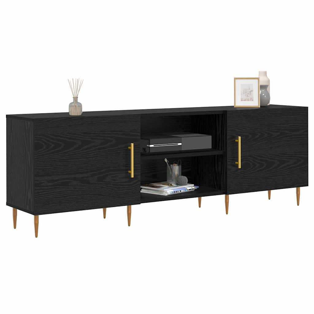 TV-Schränk Schwarze Eiche 150 x 30 x 50 cm Holzwerkstoff