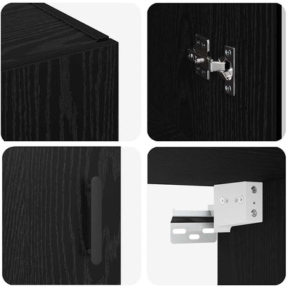 Sideboard Schwarz 69.5 x 34 x 90 cm Holzwerkstoff