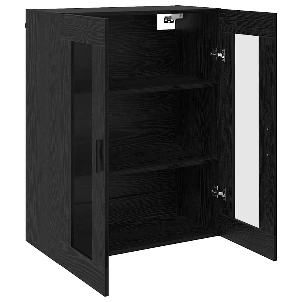 Wandschrank Schwarze Eiche 69.5 x 34 x 90 cm Holzwerkstoff