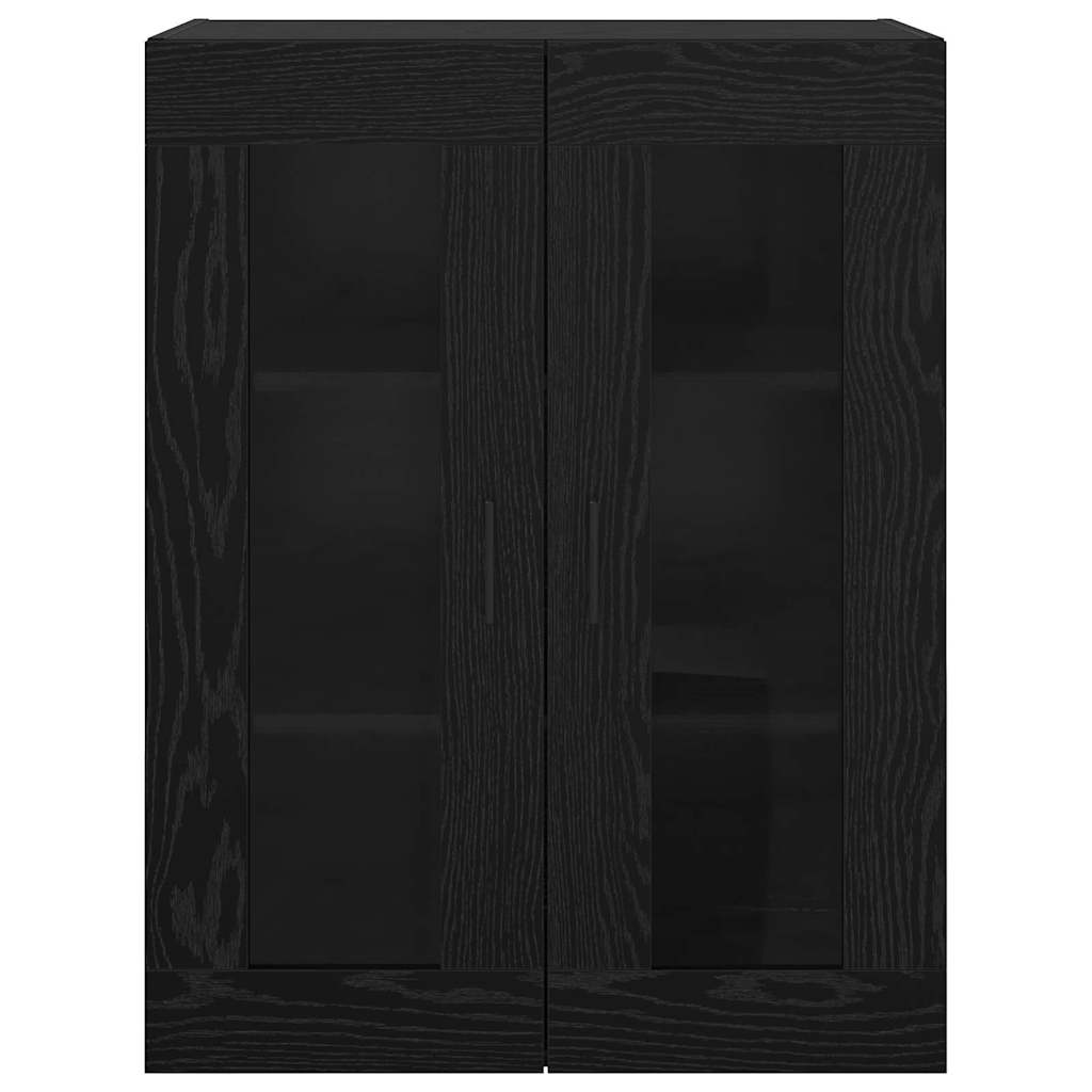 Wandschrank Schwarze Eiche 69.5 x 34 x 90 cm Holzwerkstoff