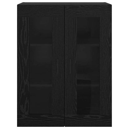 Wandschrank Schwarze Eiche 69.5 x 34 x 90 cm Holzwerkstoff