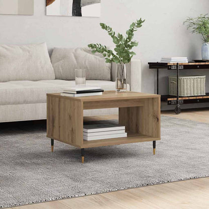 Couchtisch Eiche handwerklich 60 x 50 x 40 cm Holzwerkstoff