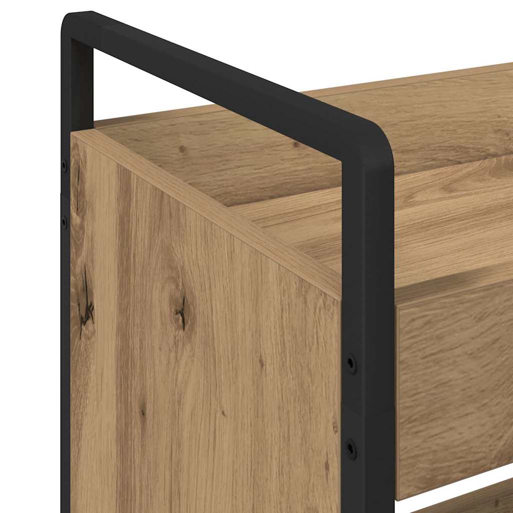 Küchentrolley Eiche handwerklich 70 x 30 x 82 cm Holzwerkstoff