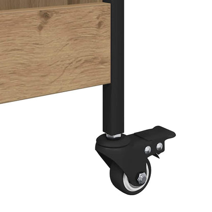 Küchentrolley Eiche handwerklich 70 x 30 x 82 cm Holzwerkstoff