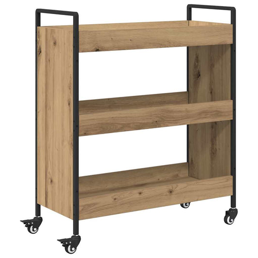 Küchentrolley Eiche handwerklich 70 x 30 x 82 cm Holzwerkstoff